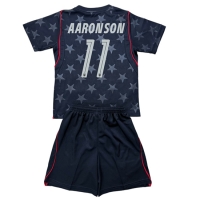 Camiseta Estados Unidos Brenden Aaronson #11 Segunda Equipación Replica Mundial 2026 para niños mangas cortas (+ Pantalones cortos)